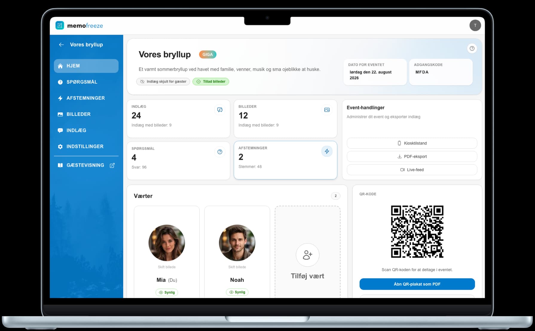 Memofreeze admin-dashboard